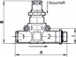 Preview: Pneumatisch entsperrbares Rückschlagventil, Schlauch (Eingang) - Gewinde (Ausgang)