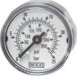 Preview: Mini-Manometer Ø 23, 26, 27 mm, waagerecht, Klasse 4.0, Minimanometer, Druckluftmanometer, Manometer