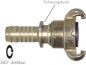 Preview: Kompressorkupplungen mit Schlauchtülle & Sicherungsbund, drehbar (ähnlich DIN 3489), 42 mm, 16 bar Temperguss verz., NBR-Dichtung