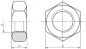 Preview: Sechskantmutter DIN 934 / ISO 4032, Stahl verzinkt, Mutter, Gegenmutter, alle Größen