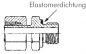 Preview: Einstellbare Schneidringverschraubung (metrisch) mit Rohrstutzen, Edelstahl 1.4571, alle Größen