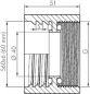 Preview: Adapter (Industriequalität) für IBC-Container, IBC-Adapter, Containeradapter, Adapter für IBC-Fässer