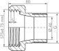 Preview: Adapter (Industriequalität) für IBC-Container, IBC-Adapter, Containeradapter, Adapter für IBC-Fässer