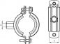 Preview: Rohrschellen mit Gummieinlage, Stahl verzinkt