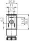 Preview: Normstecker für Magnetspulen (mit Schutzbeschaltung & LED-Anzeige), Stecker, Ventilstecker, Spulenstecker