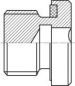 Preview: Verschlussschrauben 1.4571 mit Elastomerdichtung (metrisch) bis 400 bar, alle Größen