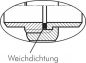 Preview: Winkelverschraubungen trennbar Temperguss verzinkt, beidseitig mit IG, flach dichtend bis 25 bar, alle Größen