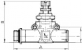 Drosselventil, Durchfluss beidseitig, Gewinde - Schlauch, Druckluftversorgung beliebig