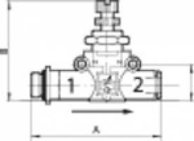 Drosselrückschlagventil, Durchfluss einseitig (Zylindermontage), Gewinde - Schlauch, Abluftdrosselung