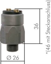 Druckschalter Stahl verzinkt / Messing, mit Schraubklemmen, bis 150 bar, alle Größen