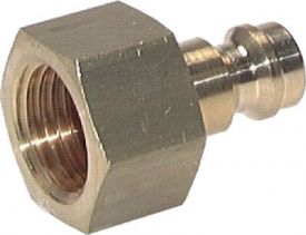 Kupplungsstecker mit Innengewinde, NW 5, Messing, Stecker, Kupplung, Standard, alle Größen