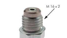 Messanschlüsse Edelstahl 1.4571, mit Hydraulik-Dichtkegel, Schraubkupplung M 16x2