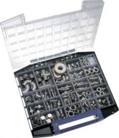 Multibox - Edelstahl-Fittings, R 1/8" - R 1/2", Sortimentskasten Fittinge, Edelstahlfittinge, Verbinder