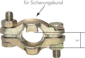 Kompressorkupplungen mit Schlauchtülle & Sicherungsbund, Temperguss verzinkt, NBR-Dichtung