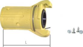 Sandstrahlkupplungen mit Schlauchanschluss, 58 mm