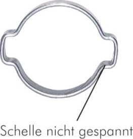 Schlauchschellen, 2-Ohr, Edelstahl 1.4307 (W4), alle Größen, Schelle, Schlauchschelle, Schlauchklemme, Schraubschelle, Schraubklemme,Mehrbereichsschelle, Schlauchzubehör, IDEAL, ABA, NORMA