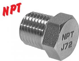 Verschlussschrauben mit NPT-​Gewinde Edelstahl V4A bis 345 bar, alle Größen