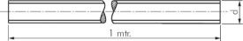 1m Gewindestange Stahl verz. Güte 4.6 DIN 975 / DIN 976, alle Größen
