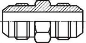 Doppelnippel mit JIC-Gewinde, bis 310 bar, Edelstahl 1.4571 , Nippel, HD-Nippel, alle Größen