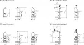 3/2-Wege & 5/2-Wege Endschalter, Baureihe VM