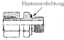 Einstellbare Schneidringverschraubung (metrisch) mit Rohrstutzen, Edelstahl 1.4571, alle Größen