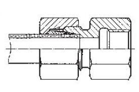 Gerade Aufschraubverschraubungen mit Innengewinde (G-Gewinde), Edelstahl Klemmring 1.4571 (NC), alle Größen