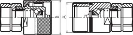 Schnellverschluss-Schraubkupplungen mit Rohranschluss ISO 8434-1, ISO 14541, Kupplung, Stecker, alle Größen