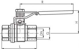 Kugelhähne mit Federrückstellung Messing vernickelt IG von 40 bis 65 bar, alle Größen