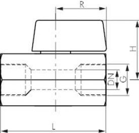 Mini-Kugelhähne mit Knebelgriff, Edelstahl, PN 63 (Eco-Line), alle Größen