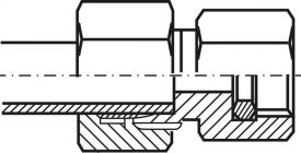 Manometerverschraubungen (Anschlussverschraubung für Rohr), Stahl verzinkt, alle Größen