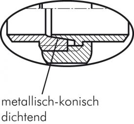 Verschraubungen Edelstahl* 1.4408 mit IG + AG - konisch dichtend, auch NPT bis 16 bar, alle Größen