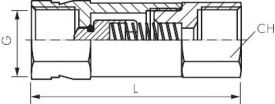 Rückschlagventile Messing, PN 16