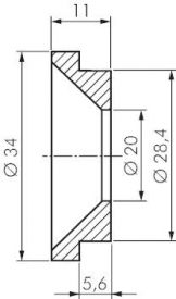 Ersatzdichtungen für starre / drehbare Kompressorkupplungen, 42 mm