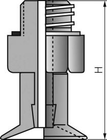 Flachsauger (ohne Halter), P-Serie ( Ø 5 - 16 mm)