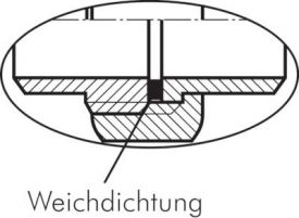 Winkelverschraubungen trennbar Edelstahl 1.4408, beidseitig mit Innengewinde - flach dichtend, bis 16 bar, Nippel, Verschraubung, alle Größen