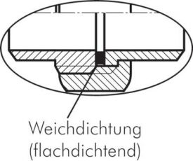 Doppelnippel Edelstahl 1.4408 trennbar mit AG, flach dichtend bis 16 bar, alle Größen