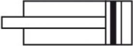 Kompaktzylinder, doppeltwirkend, SQ (Eco-Line), Zylinder, Kolben, Hub, Pneumatikzylinder, Isozylinder, Iso-Zylinder