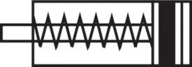 Kompaktzylinder, einfachwirkend, ISO 21287 (Eco-Line), Zylinder, Kolben, Hub, Pneumatikzylinder, Isozylinder, Iso-Zylinder