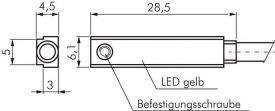 Zylinderschalter - T-Nut (5mm, durchgehend), Typ A