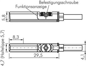 Zylinderschalter - T-Nut (5mm, nicht durchgehend), Typ B