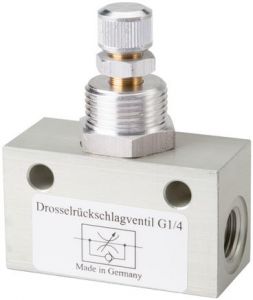 Block-Drosselventile, Feinregulierung, alle Größen, Drossel, Druckluft, Pneumatik