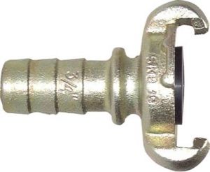 Kompressorkupplungen mit Schlauchtülle & Sicherungsbund (ähnlich DIN 3489), 42 mm, 10 bar Temperguss verzinkt, NBR-Dichtung