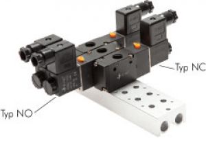 Mehrfachanschlussplatten, für 3/2-Wege, 5/2-Wege und 5/3-Wege Ventile der Baureihe RV10 – RV40, Ventilplatten, Magnetventilplatten