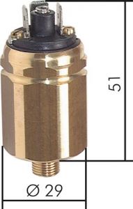 Druckschalter - Flachstecker, bis 350 bar