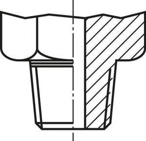 Messanschlüsse mit Außengewinde, M 16x2, Stahl verzinkt