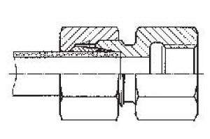 Gerade Aufschraubverschraubungen mit Innengewinde (G-Gewinde), Edelstahl 1.4571, alle Größen