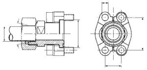 Gerade Flanschverschraubungen mit geteiltem SAE-Flansch