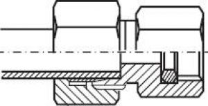 Manometerverschraubungen (Anschlussverschraubung für Rohr), Edelstahl 1.4571, alle Größen