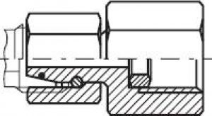 Manometerverschraubungen mit Dichtkegel (zum Aufschrauben auf eine Verschraubung), Edelstahl 1.4571, alle Größen