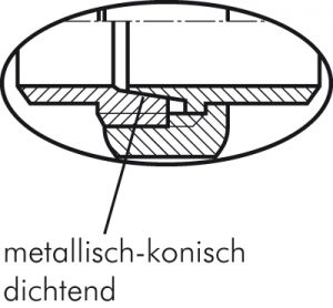 Winkelverschraubung trennbar Edelstahl 1.4408, beidseitig mit IG - konisch dichtend bis 16 bar, alle Größen